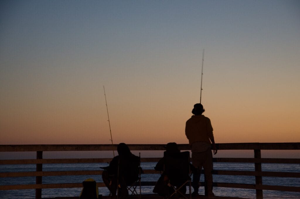 friends fishing