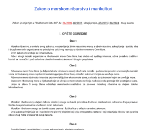 pravila ribanja u crnoj gori