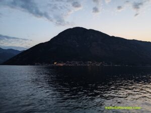 Perast from the sea