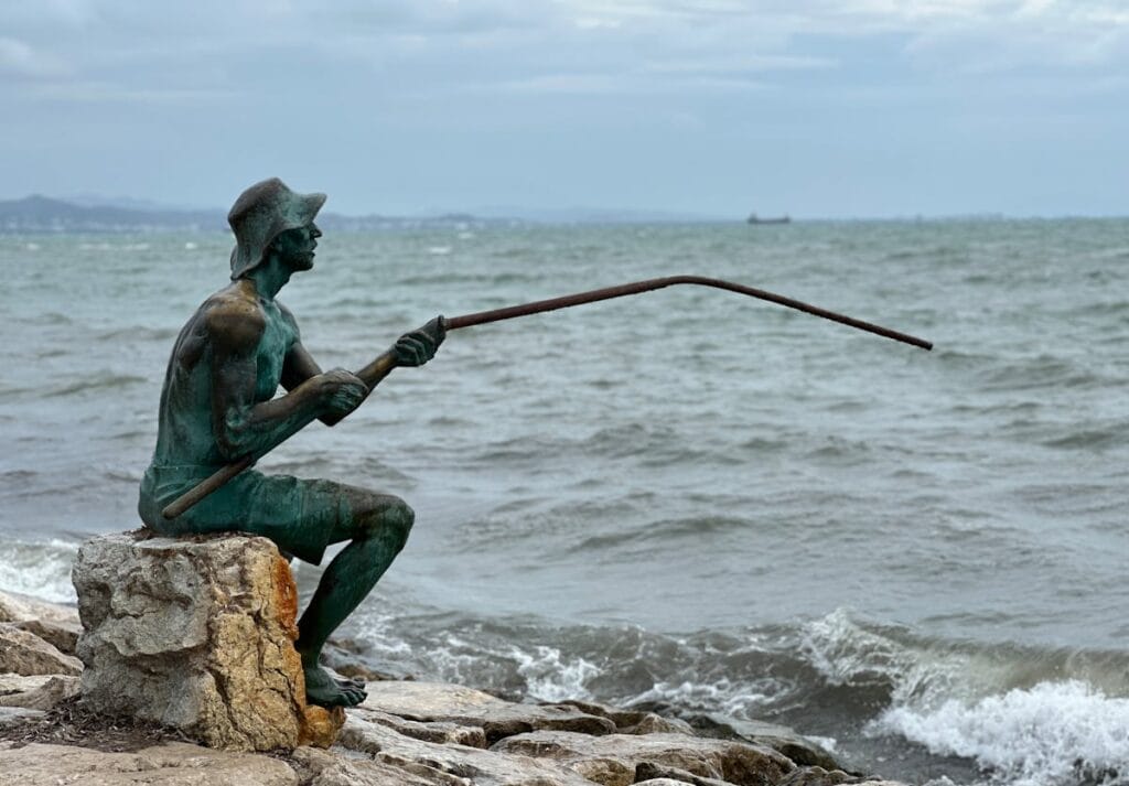 Bronze Fisherman
