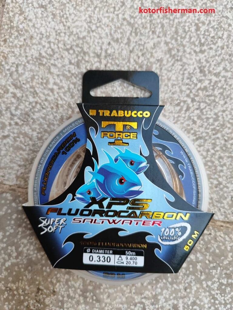 Fluorocarbon leader for saltwater bonito fishing