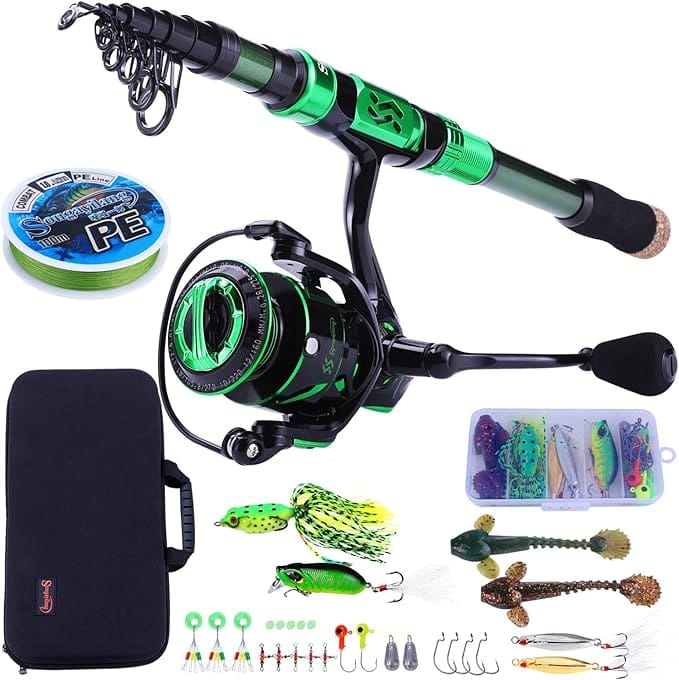 Best telescopic fishing rods on Amazon - Sougayilang Combo Spinning Rod & Reel – best budget kit