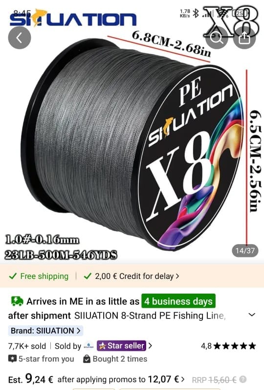 braided fishing line for sea fishing